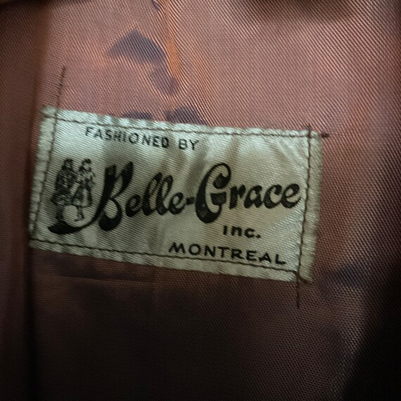 Antique Vintage 1940s Belle Grace Montreal Wool C… - image 5