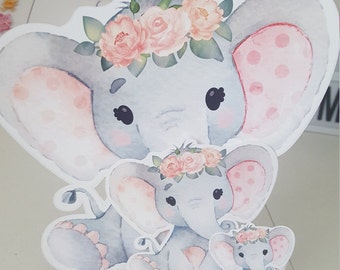 Elephant Baby Shower Centerpiece Etsy Elephant Baby Shower Centerpiece Etsy