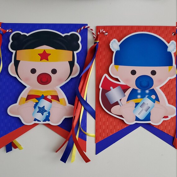 Superheroes baby shower banner, Avengers party, Baby Shower Ideas, Thor party, Spider-man party, Hulk party, baby Captain America Il_570xn