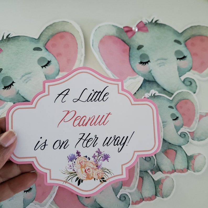 Elephant Baby shower Girl elephant baby shower decoration Etsy