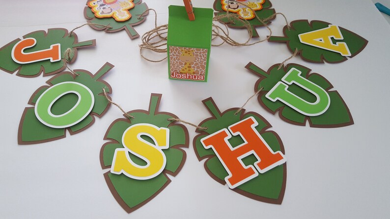 Safari Baby Shower Decoration Jungle Baby Shower Banner Etsy