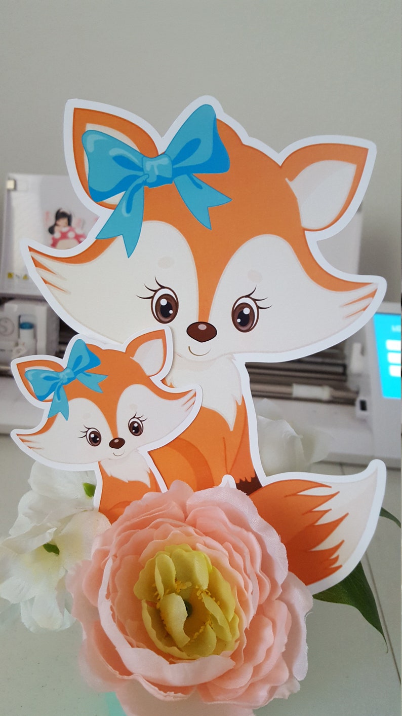 Woodland Baby Shower Baby Girl Fox It S A Girl 1st Etsy