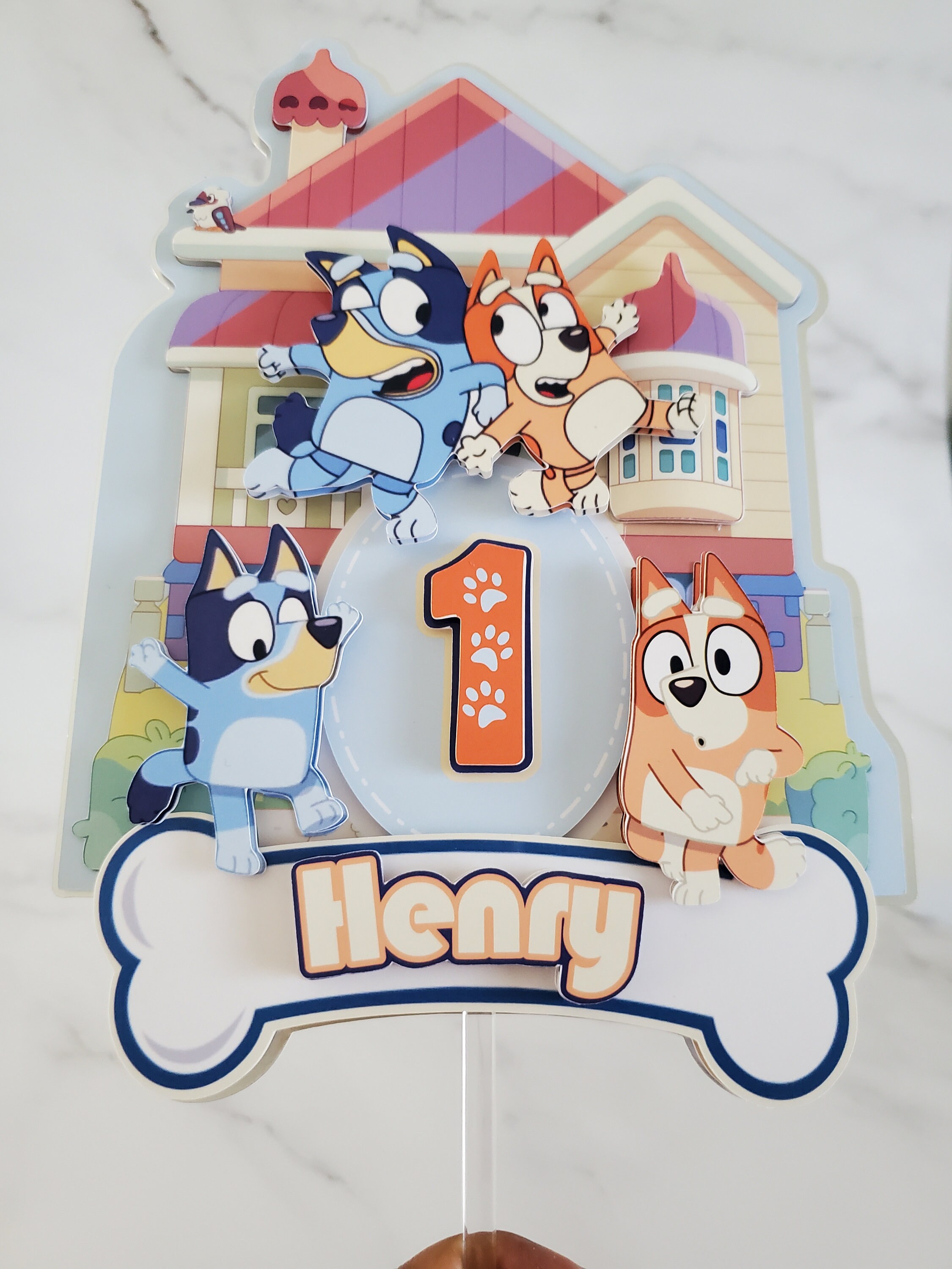 Paper & Party Supplies Bluey Fabric Banner Bluey Highchair Decor Bluey and Bingo  Party Decor Party Supplies hamaguri.co.jp