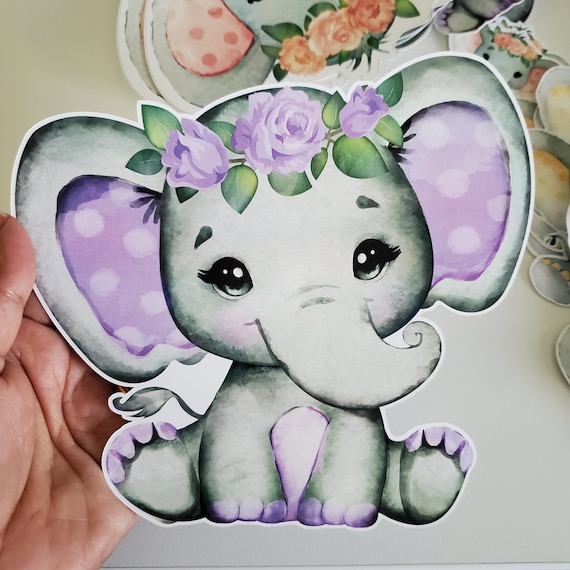 Baby Elephant Baby Shower Purple, Elephant Purple Centerpiece, Girl Baby  Shower, Lavender Baby Elephant, Purple Baby Shower, Elephant Party 