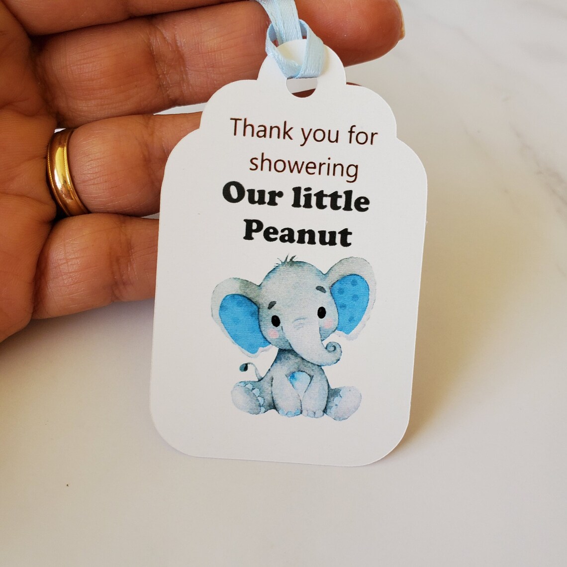 Set of 10 Elephant Baby Shower Boy Favor Tags It's a Boy Etsy