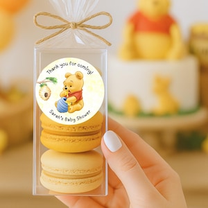 Bear Baby Shower Stickers, Cute Teddy Bear Party Labels, Neutral Baby Shower Decorations, thank you labels
