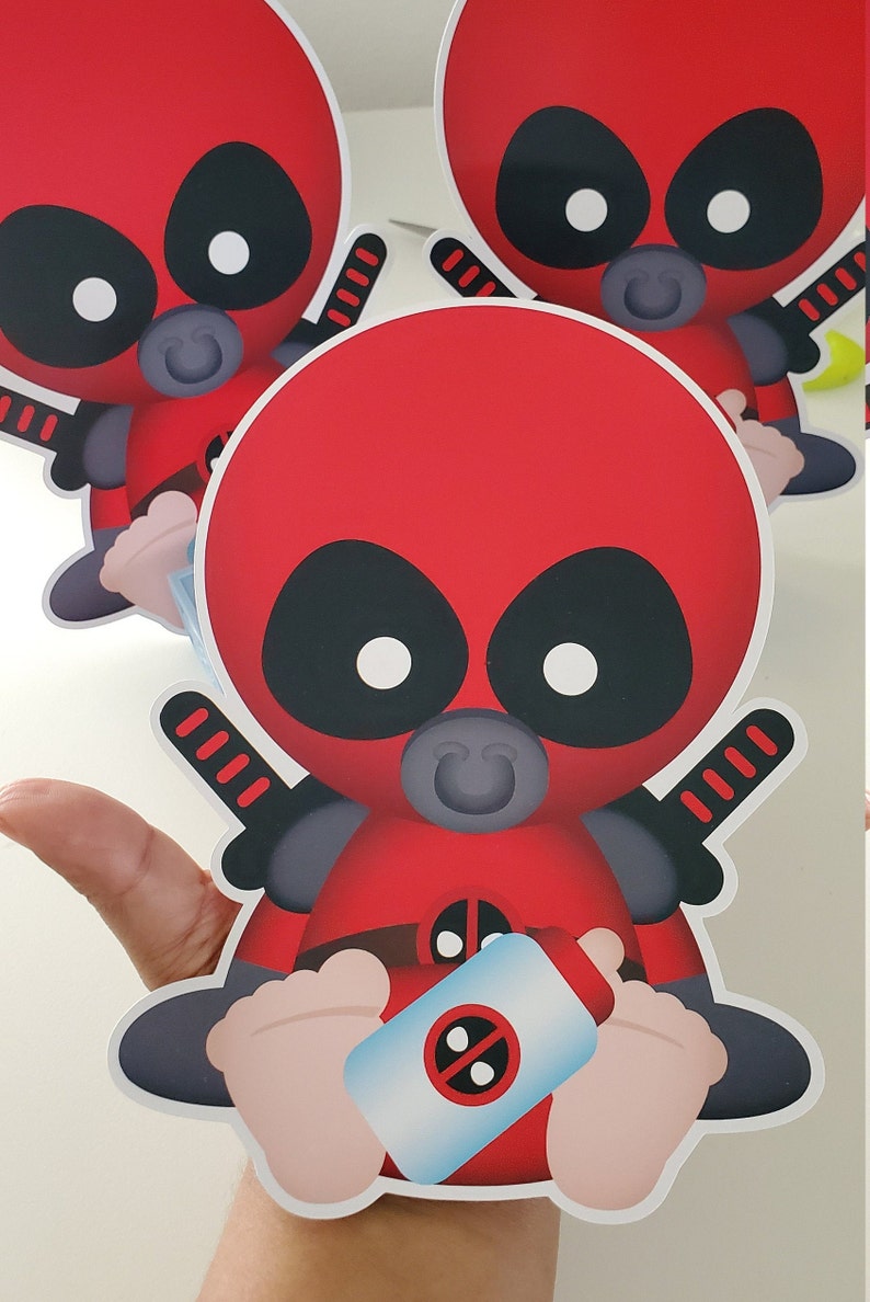 Download Deadpool Baby Superhero cut-out party decoration Deadpool ...