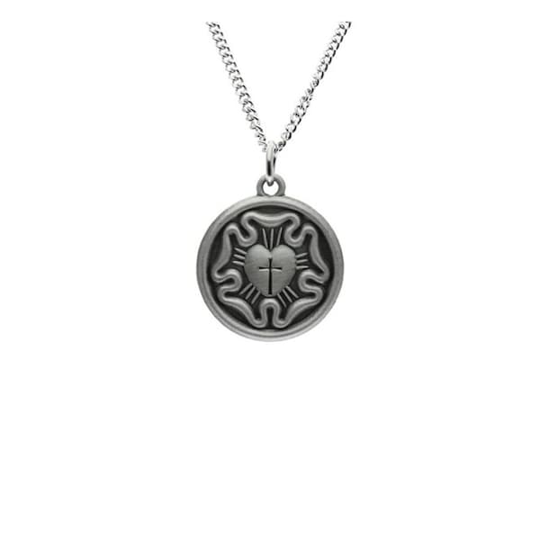 Lutheran Rose Necklace. I am a Lutheran Pendant