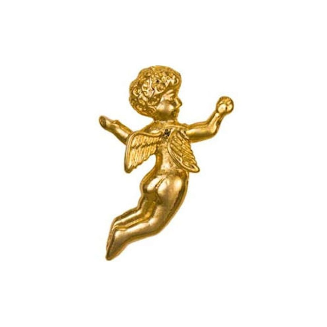 3 Gold Guardian Angel Pins Cute Angel Jewelry Etsy