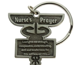 Nurse’s Prayer Keychain, Nurse Gifts, Nursing Gifts