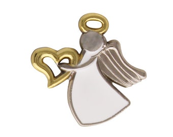 4 Guardian Angel with Heart Pins, Angel Gifts