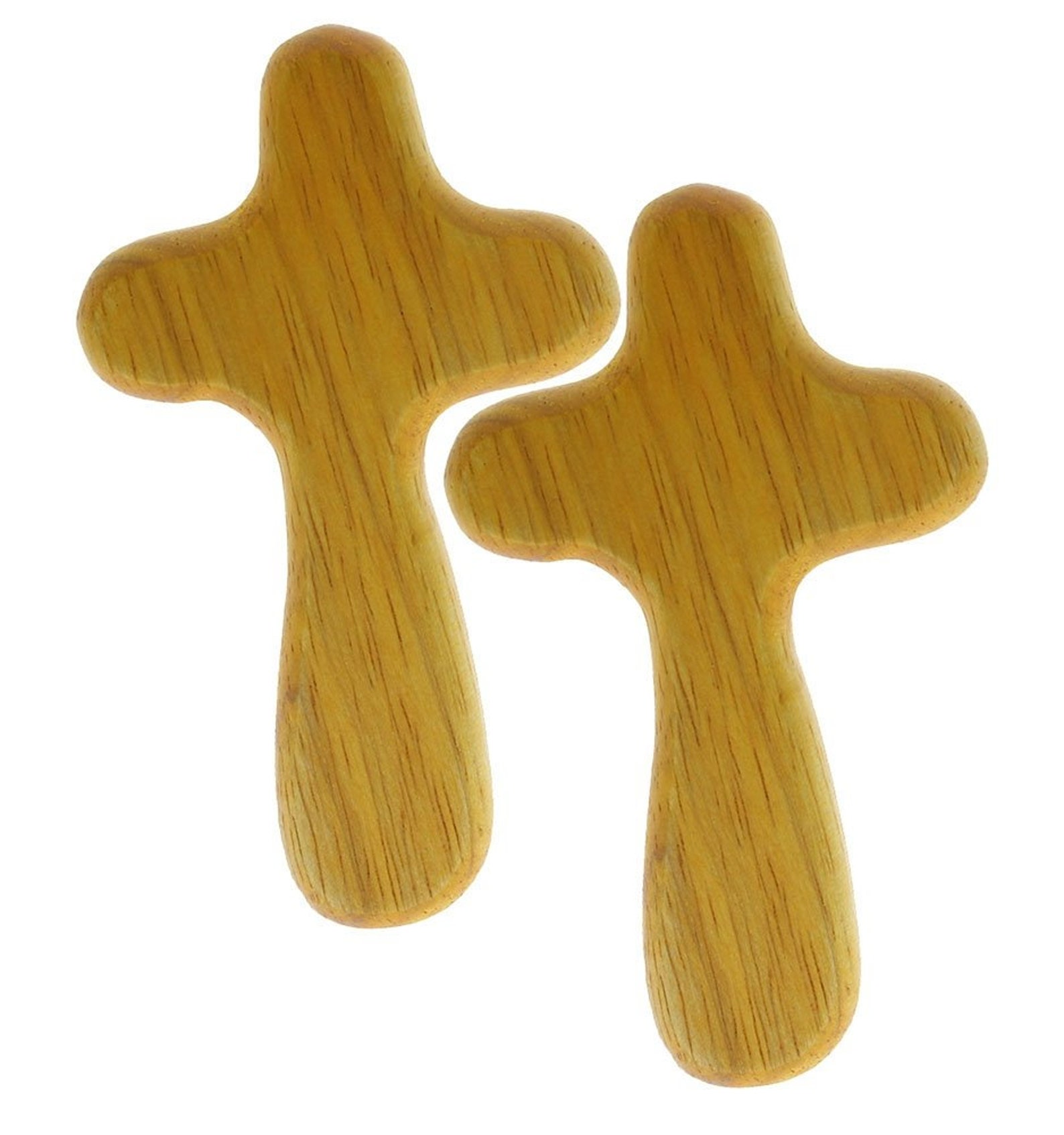 2 Wood Crosses Comfort Cross Holding Cross Palm Cross Etsy