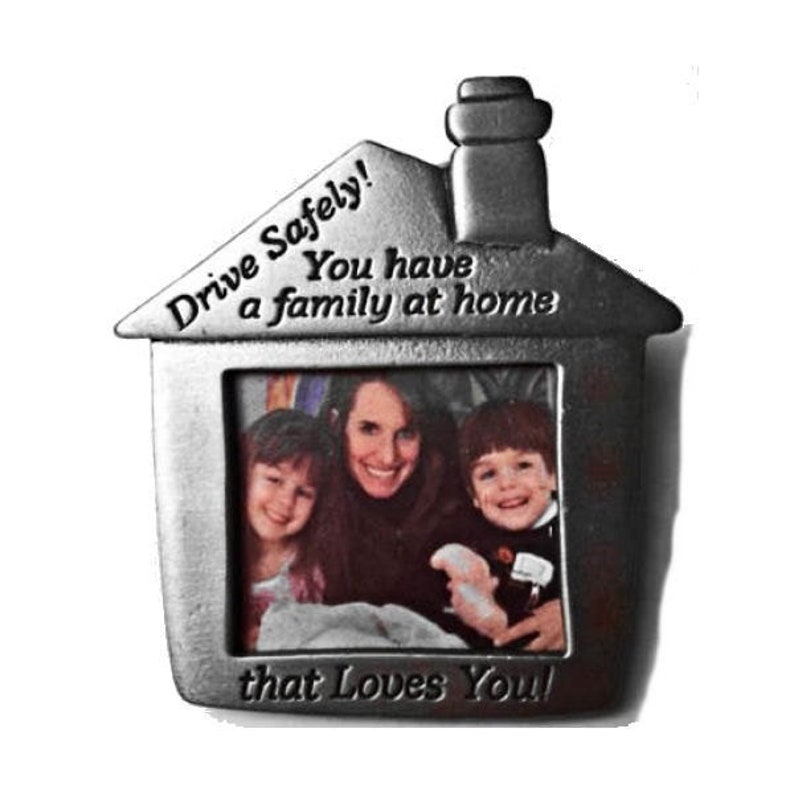 Drive Safely Family Picture Frame Auto Visor Clip Etsy