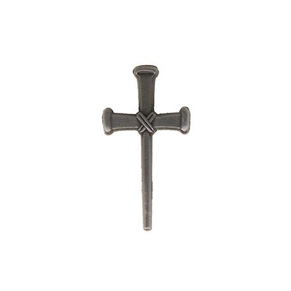 4 Pewter Nail Cross Lapel Pins, Christian Jewelry