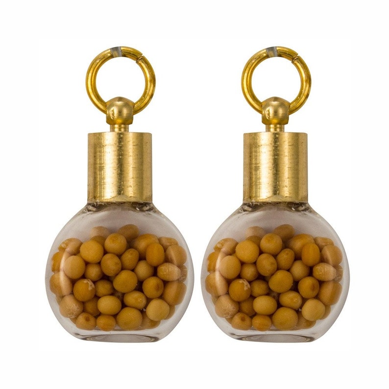 2 Mustard Seed Charms Jewelry Charms Necklace or Earring Etsy