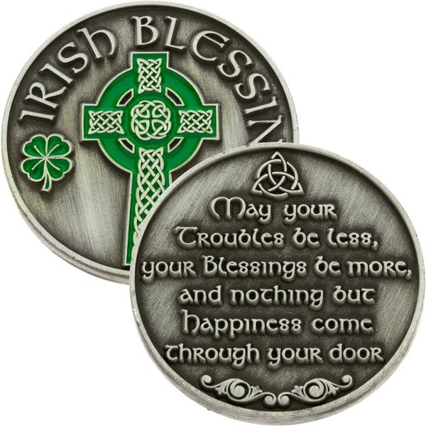 Irish Blessing Lucky Coin - Good Luck Charm