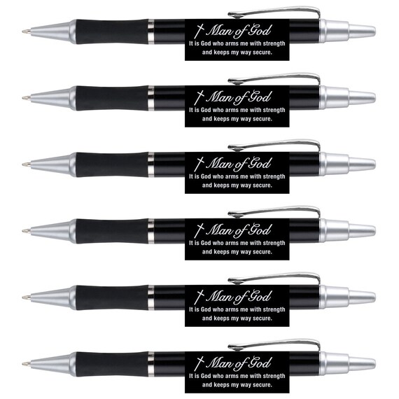 6 Man Of God Pens Christian Gifts Fathers Day Gifts - Etsy India