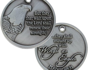 3 Isaiah Bible Verse Pocket Tokens, Christian Scripture Gifts