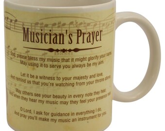 Musician's Prayer Coffee Mugs, Music Gifts