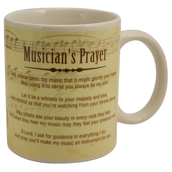 Musician's Prayer Coffee Mugs, Music Gifts