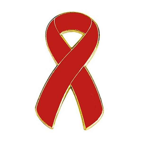 AIDS / HIV Ribbon Awareness Lapel Pins