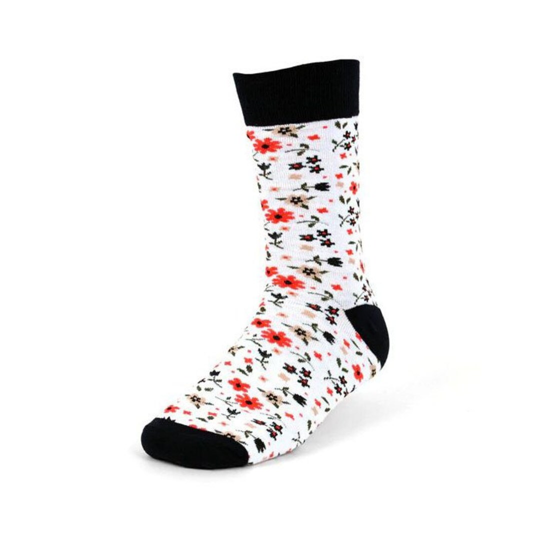 Mens Floral Wedding Novelty Socks, Dress Socks for Men Etsy