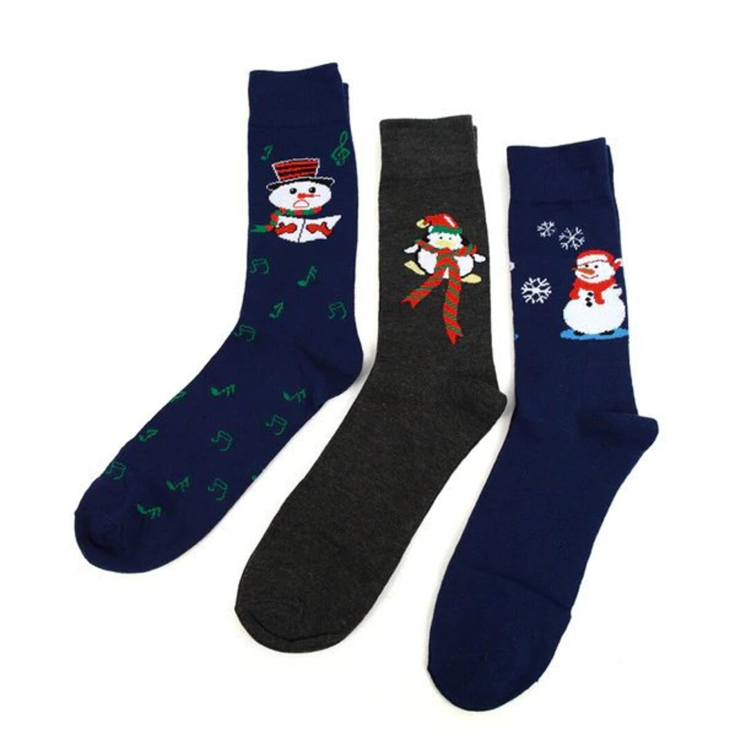 Snowmen Christmas Socks Stocking Stuffer Gifts - Etsy