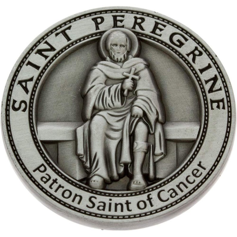 St Peregrine Patron Saint of Cancer Saint Medals Pocket Etsy Denmark