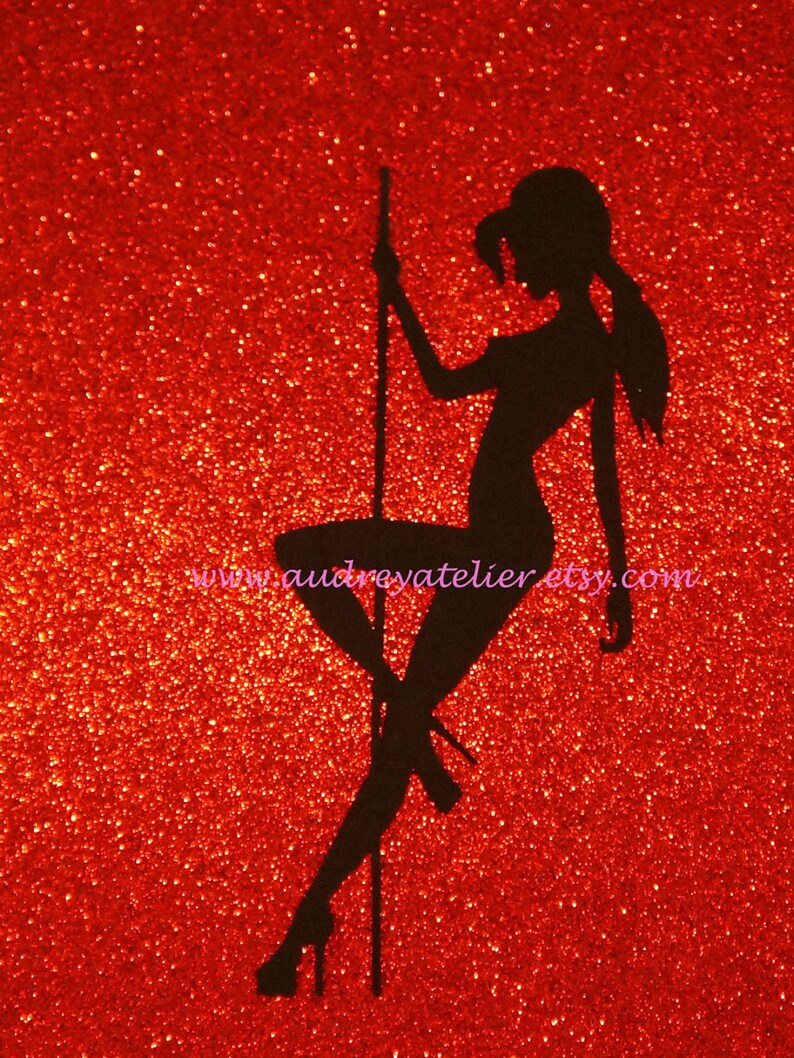 Pole Dancer Silhouette Art | Etsy