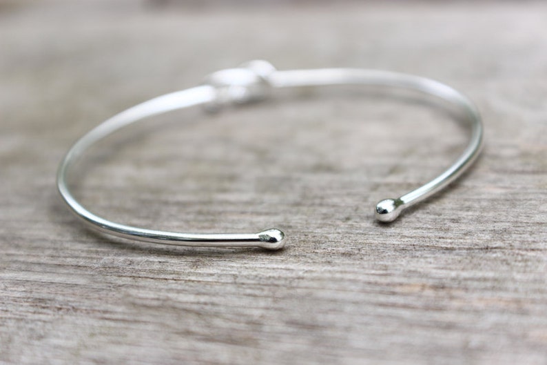 Sterling Silver Bridesmaid Bracelet Infinity Bracelet Etsy