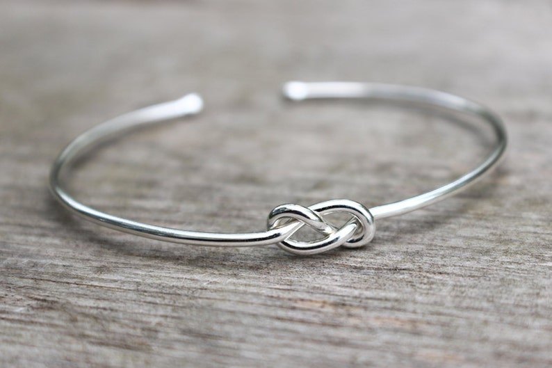 Sterling Silver Bridesmaid Bracelet Infinity Bracelet Etsy