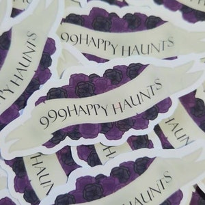 999 Happy Haunts / autocollant / manoir hanté / disney /
