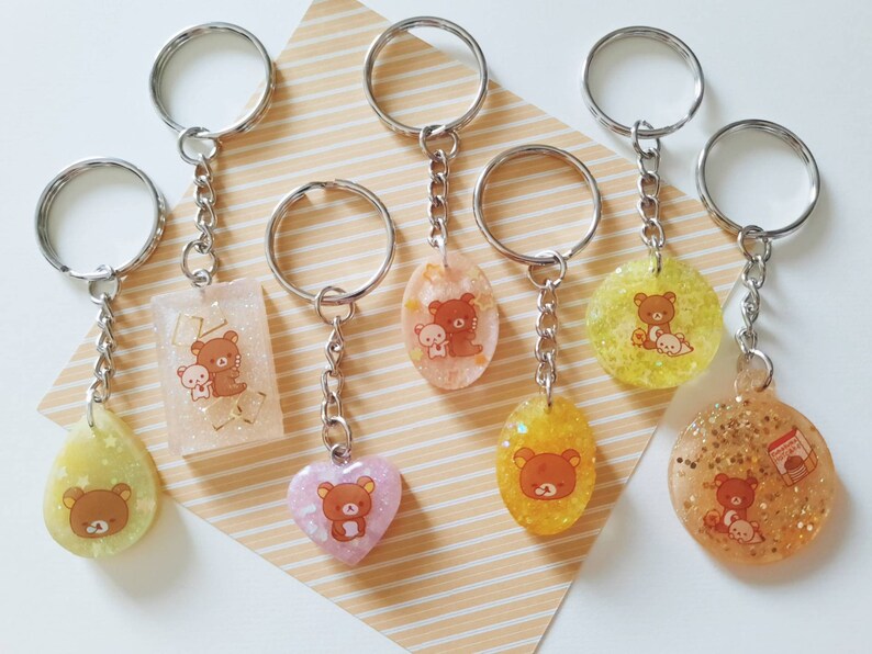 Rilakkuma charms / sanrio / rilakkuma / kawaii / keychain | Etsy