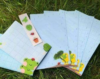 Rainy Day Frog Letter Set