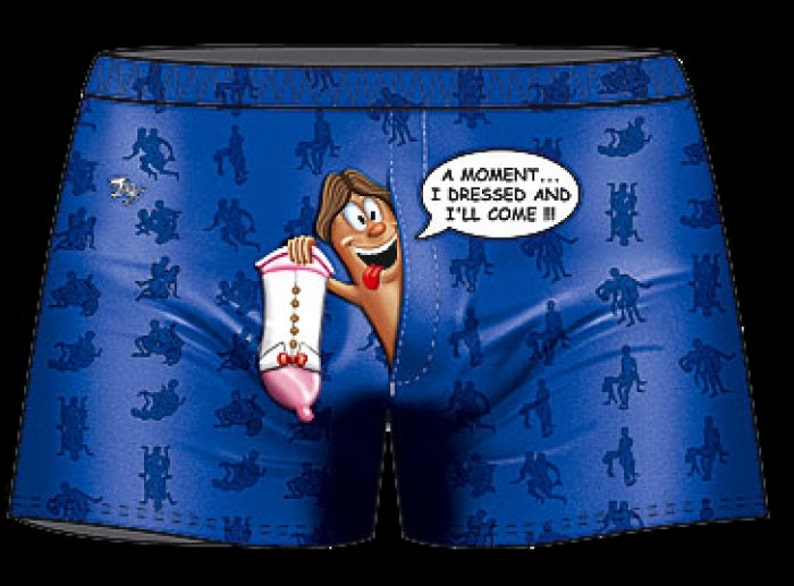 Funny Underwear for Gift, Different Design, Fitallsize. Back Side