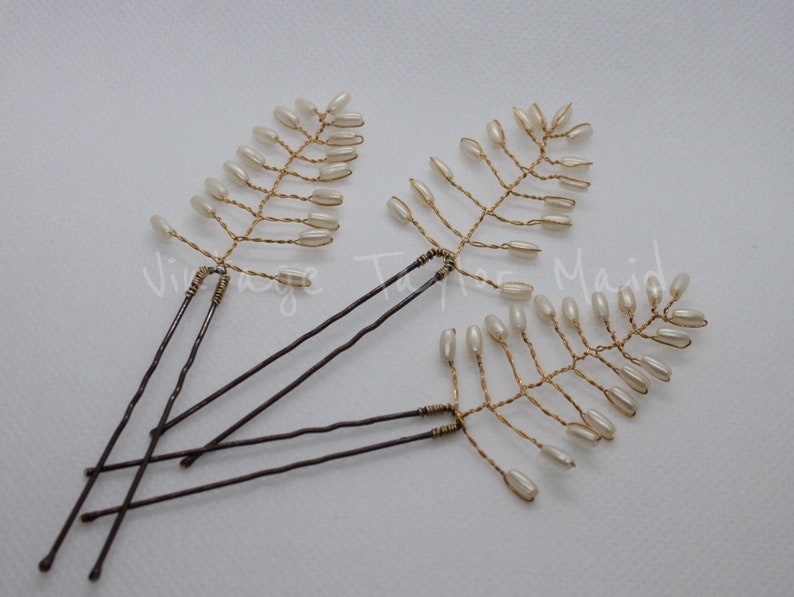 Fern Leaf Bridal Hair Pins
