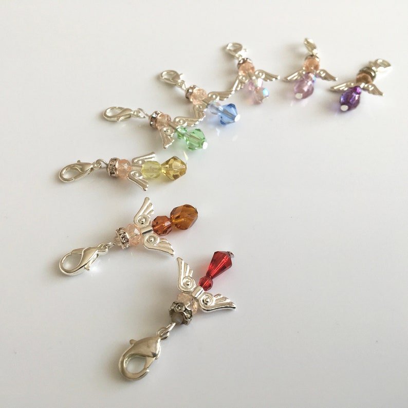 Crystal Angel Good Luck Charm Etsy UK