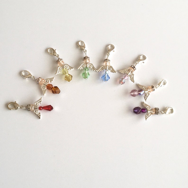 Crystal Angel Good Luck Charm Etsy UK