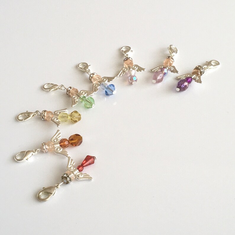 Crystal Angel Good Luck Charm Etsy UK