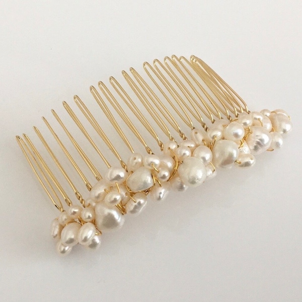 Freshwater Pearl Bridal Hair Comb