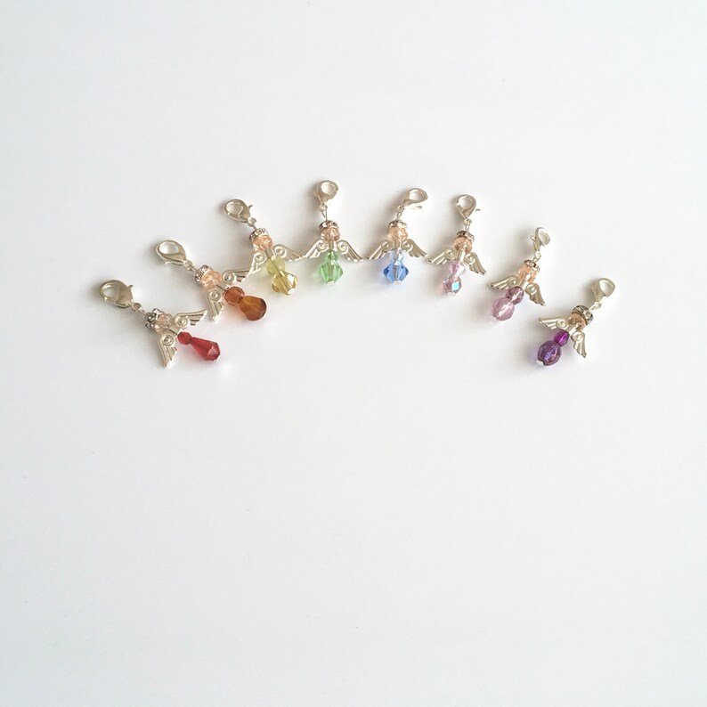 Crystal Angel Good Luck Charm Etsy UK