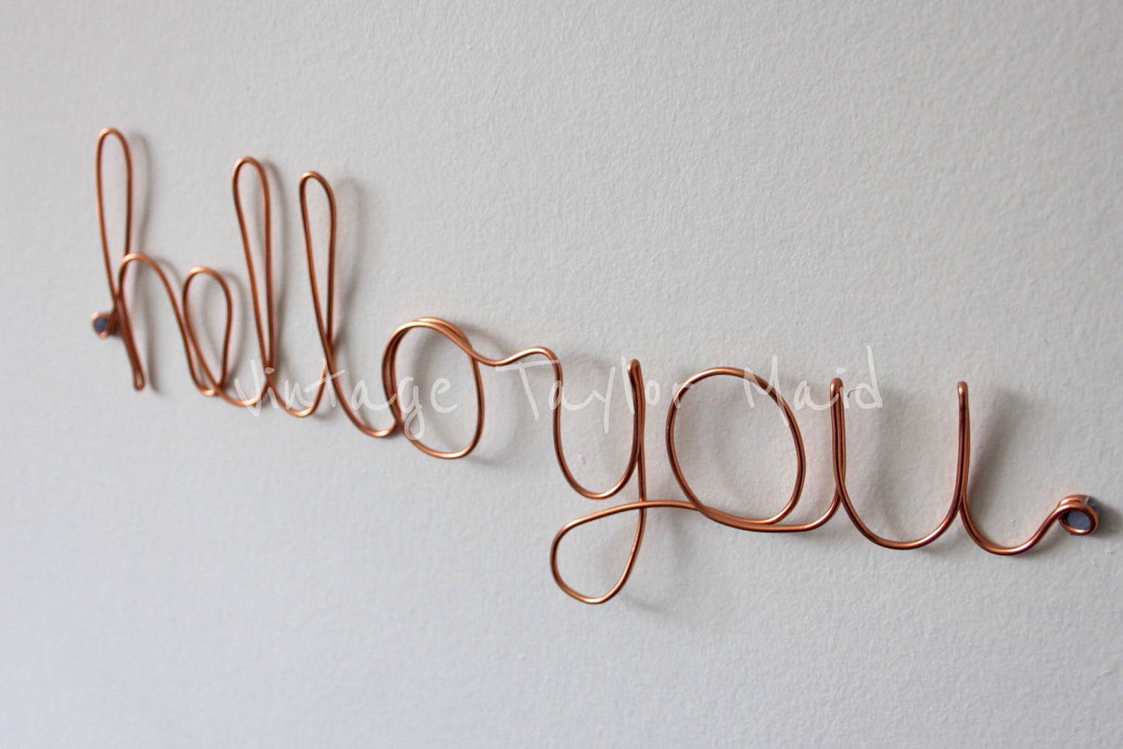 Personalised Wire Word Wall Art Etsy