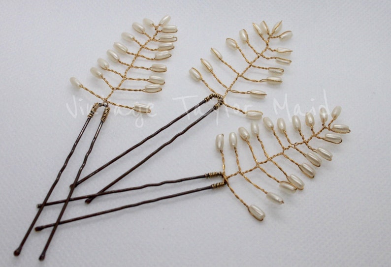 Fern Leaf Bridal Hair Pins