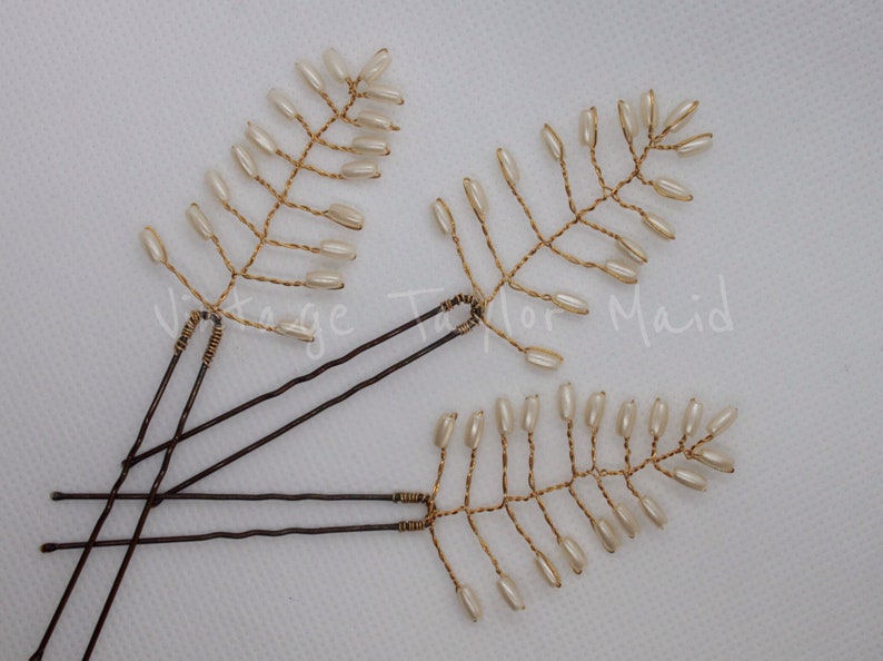 Fern Leaf Bridal Hair Pins