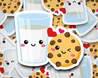 Cookies and Milk Duo Sticker | Best Friend Sticker | Water Bottle Sticker | Duet Sticker | Best Combo Sticker