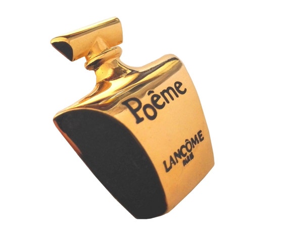 LANCOME ~ Authentic Vintage Gold Plated Perfume B… - image 1