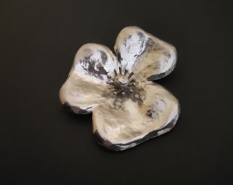 YVES SAINT LAURENT ~ 本物のヴィンテージ ゴージャスな大きなシルバー  