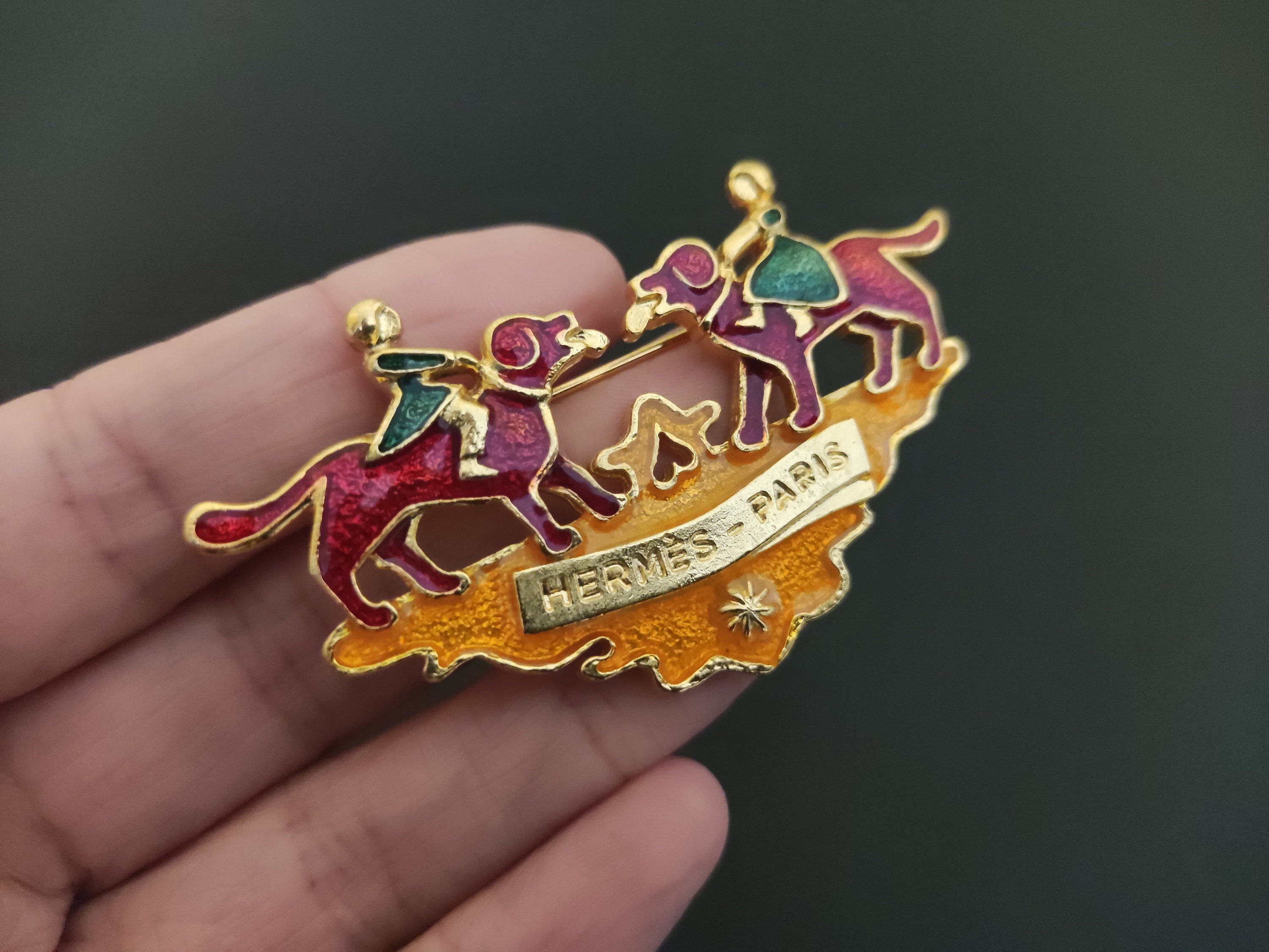Hermes Brooch - Etsy