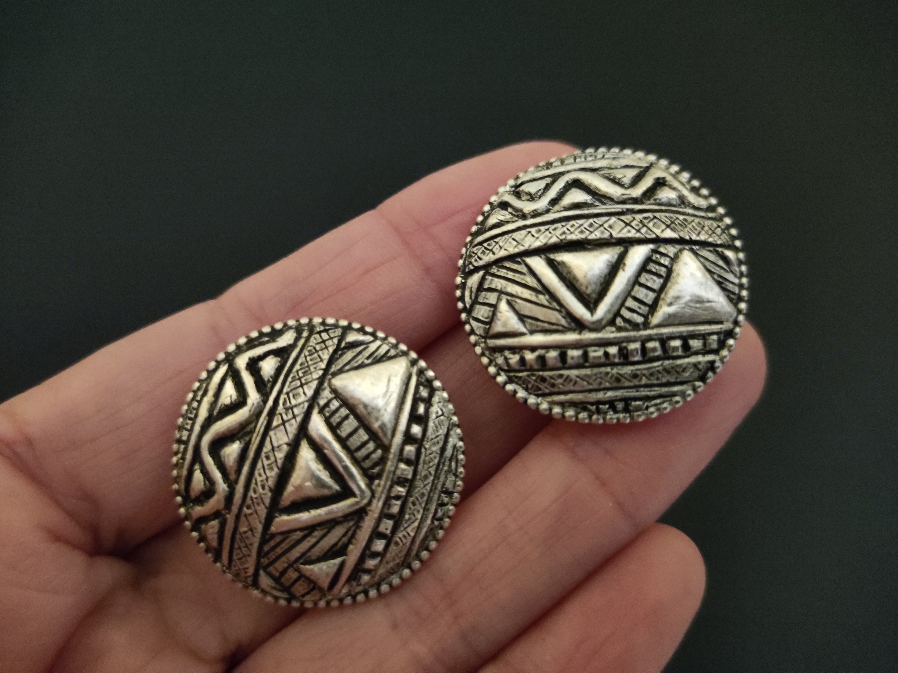 Vintage YVES SAINT LAURENT Nameplate Chain-link Silver Ring