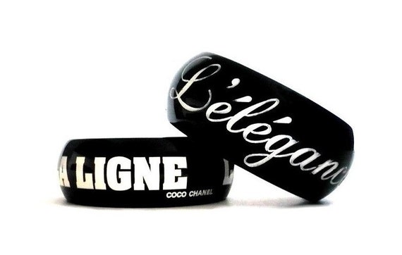 Chanel clearance rubber bracelet